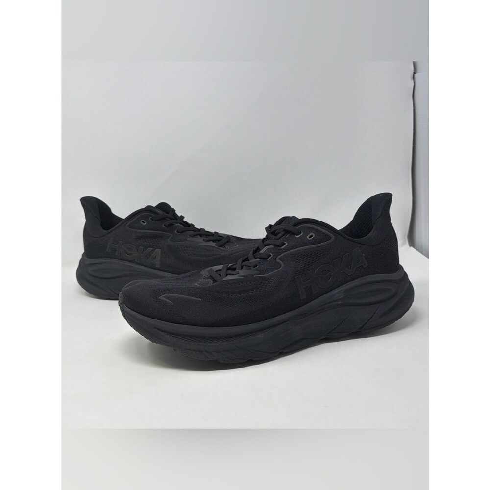 HOKA One One Clifton 10 Mens Size 12.5 2E Wide Black Running Sneakers AUTH